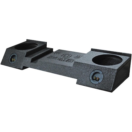 Q Power Qpower QBGMCAVALANCHE10DF 10 in. Dual Box for GMC Avalanche Bomb Under Seat Downfire QBGMCAVALANCHE10DF
